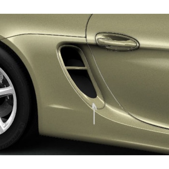 Black Porsche Boxster Painted Intake Vent Black Porsche Boxster Painted Intake Vent